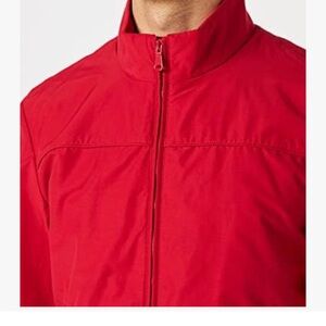 GEOX Men's Red Zip-Front Jacket